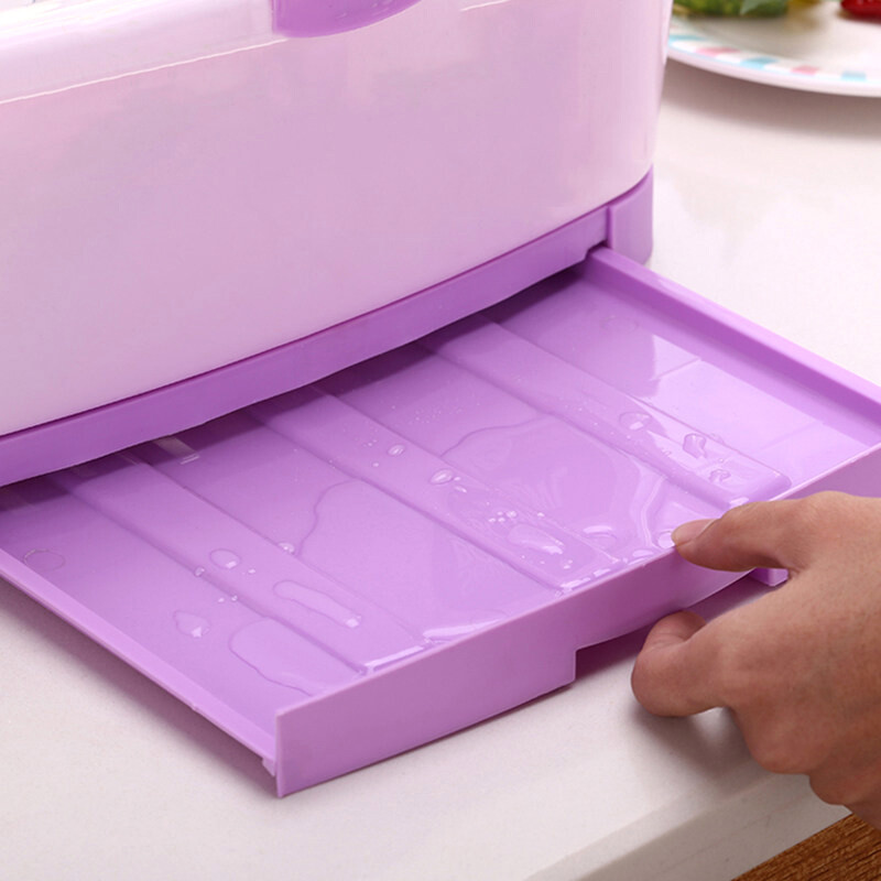 Tang Yi Cupboard Plastic Kitchen Drain Dish Rack Place Dishware Tang Yi Cupboard Plastic Kitchen Drain Dish Rack Place Dishware Storage Box With Lid
