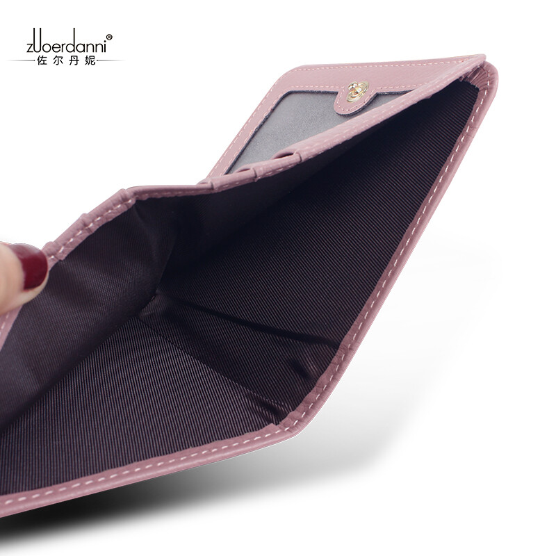 Zordani wallet women's new short style little bee small wallet student first layer cowhide women's card holder wallet 7016 green