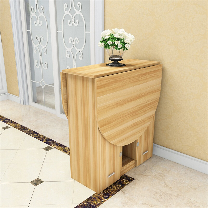 Modern Minimalist Small Apartment Retractable Simple Folding Dining Modern Minimalist Small Apartment Retractable Simple Folding Dining Table And Chair Combination Round Rectangle 4 People