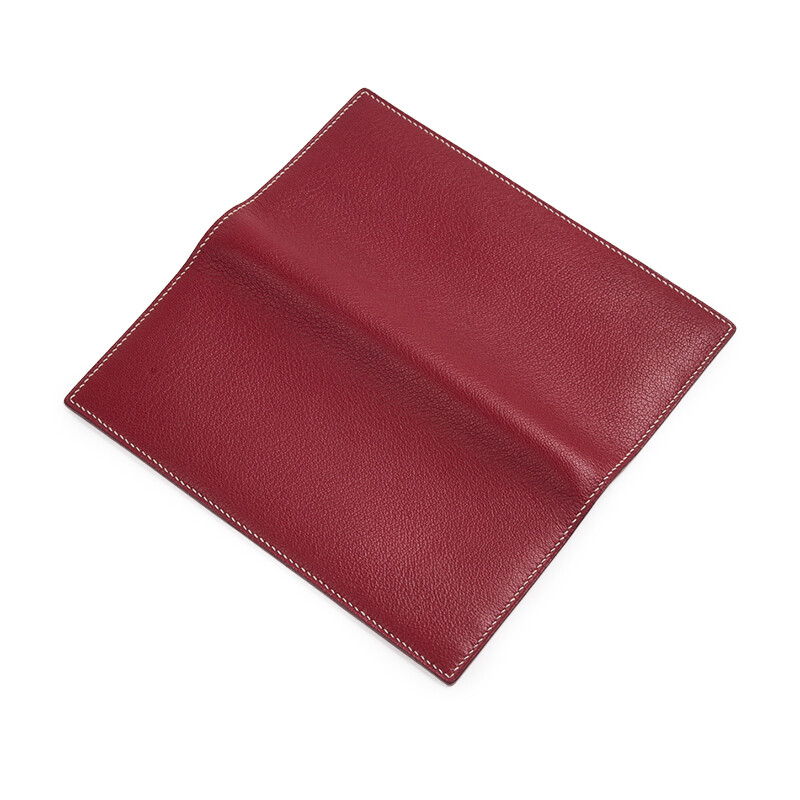 Children who are tired of playing, good things for restoration, 15 colors of handmade French sheepskin color large capacity retro long wallet cloth S14 color black