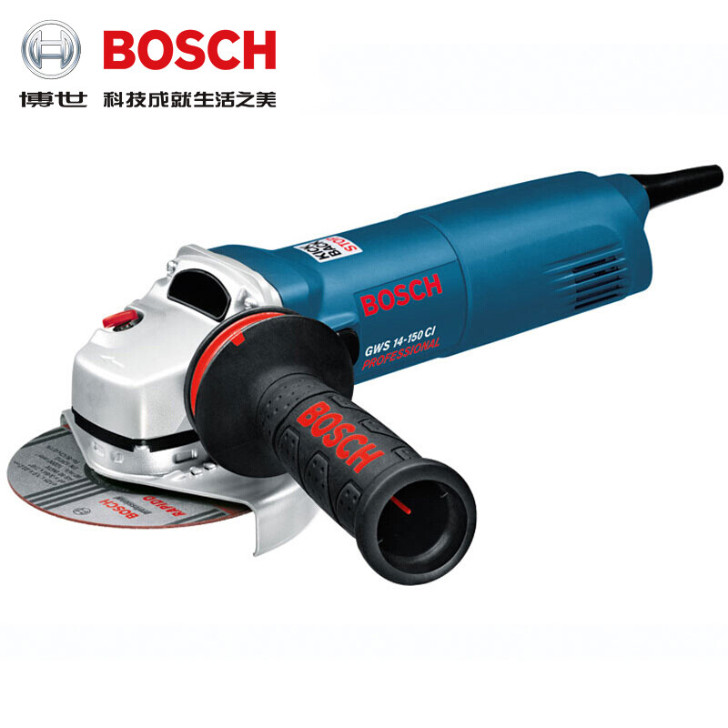Bosch (BOSCH) industrial grade large angle grinder large diameter polisher GWS14-125CI/14-150C high power cutting polisher GWS14-125CI 125mm 1400W