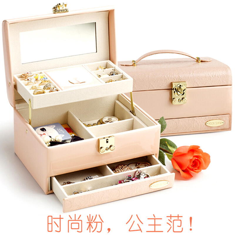 Jewelry Box Princess European Storage Hand Jewelry Box Princess European Storage Hand Cosmetic With Lock Wedding Birthday Gift Valentine S Day To