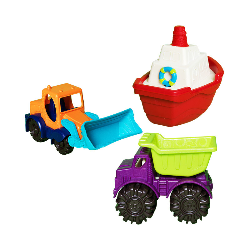 toy truck and boat combo