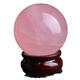 Xiyinfu natural pink crystal ball ornaments pink crystal ball home living room entrance bedroom crafts crystal original stone ornaments diameter 7cm