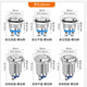 Huijun metal button switch waterproof small start stop switch power supply 16mm reset metal high head screw foot