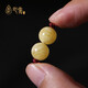 Xinyou natural ore Russian material white flower beeswax round beads single star and moon bodhi accessories top beads with loose beads single bead full honey round beads 14mm/single with certificate