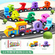 Magnetic digital train toys children's magnetic building blocks assembled baby girl 1 to 3 to 6 years old 2 boys 12 magnetic digital train + reading book