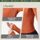 Benefacción Camisa de la base deportiva para mujeres con media tortuga deportes al aire libre que corren calientes afuera de manga larga EL14223 Graphite Grey L (100)