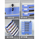 
Desktop file cabinet office with lock plastic thickened multi-layer combination cabinet information cabinet drawer rack storage large seven-layer 2677A Athens Blue