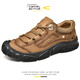 Camel Dynamic Brand allemand Chaussures décontractées extérieures pour hommes Chaussures en cuir non glissant en cuir masculin, To-toe d'âge moyen et âgée papa alpinal chaussures de randonnée noires (Couche de couche supérieure) 9877-cch 40 chaussures en cuir standard taille