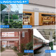 LINGSHENG outdoor waterproof wall sound column outdoor audio speaker amplifier set campus public broadcast system factory school playground workshop speaker 50W (standard B model + IP6 level waterproof) power