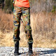 [Beijing Forest Outdoor] Xinjiang Cotton Military Fan Camouflage Multi-Bag Casual Work Style Trousers Men and Women 719 Camouflage M