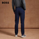BOSS Men's Stretch Satin Material Tapered Pants 404-Dark Blue XL (3532)