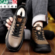 Cartelo Cotton Shoes Men's 2025 Hiver Nouveau cuir authentique plus toison Boots de neige en laine épaissi des chaussures masculines chaudes et décontractées