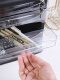 
Desktop file cabinet plastic transparent drawer information small cabinet office desktop household storage box simple small multi-layer five-layer file box A4 paper storage rack storage stationery 9794 black (with lock)