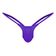 Love Ruru multi-color men's thongs, sexy men's sexy pure underwear, transparent briefs, sexy young men blue XL