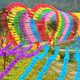 Yingrong Windmill Outdoor Dekoration Sport trifft Kindergärtnerin Kinder handgefertigtes Windmühle Spielzeughänge Salon Vierblatt Farbe 23cm100 gemischte Show Siehe das Hauptbild