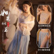 Feimu Lencería Sexy Mujeres Pajamas SEY SEXY Play Play Uniforme Seductor Falda corta Secretario Uniforme Maid Battle Robe Mujer joven 6198 Empaltación de encaje Retro plisado [Falda de honda + pantalones
