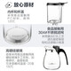 Kamjove Hitzeresistente Glas fließender Tasse, One-Click-Pressfilter-Teekanne, Tee-Wasser-Trennung Tee-Tasse Blume Teekanne TP-757 [Laserpunschfilter] Ein-Bubble-Teekanne 700 ml