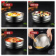 Maxcook 304 stainless steel bowl thickened large soup bowl double-layer insulated tableware noodle bowl 20CMMCWA745