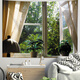 Stillleben außerhalb des Fensters gefälschte Fenster Kulissen Hintergrund Tuchs Nachtte Dekoration Hanging Stoffraum Hässlicher Wandteppich Schlafzimmer Wandbild 384 3884 [HD Velvet Tlote_Horizontal Style] 180 Höhe 230 Breite CM (+ Installationspaket Sternlampe)
