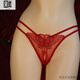 Dailan thin men's J-set briefs sexy tempting thong adult embroidered hollow butterfly transparent underwear L black (120-160Jin[Jin equals 0.5 kg]) egg wrap