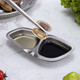 Momscook stainless steel condiment dish seasoner 304 material thickened multi-functional household commercial hot pot condiment dish chopstick holder condiment dish (KN2WD)