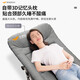 午憩宝 美式折叠床躺椅便携办公室午睡床午休床十脚床折叠陪护床简易床 【床垫一体】千鸟格+头枕侧袋