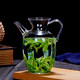 Gaoming imitation Song Dynasty teapot small morning teapot heat-resistant tea set green tea set transparent small decanter glass pot small morning teapot 300ml