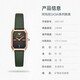 Emporio armani montre la petite plaque carrée de la file carrée verte quartz watch anniversaire 520 Gift de la Saint-Valentin à la mode