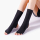 Huodiniao Yoga Socks Professional Floor Socks Open-Toe Anti-Slip Fitness Socks Women's Indoor Five-Finger Pilates Socks Dance Adult Socks Black-Long Fingerless Sleeve Heel
