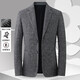 MONTAGUT spring and autumn men's business suit casual mulberry silk single suit jacket comfortable medium gray 52