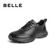 Belle lightweight thick-soled casual shoes men's shopping mall leather business sports shoes 8GZ01BM4 black 2 41