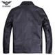 PERCOOL European y americana chaqueta de cuero de cuero de cuero para hombres Lapa de mediana edad de mediana captura de cabezal importada Chaqueta de cuero de cuero de cuero otoño de otoño y invierno de cuero de gran tamaño negro (Top Cower Cow Wase) XL (160Jin [Jin iguala 0.5 kg] -180Jin [Jin equivale a 0.5 kg])))