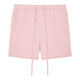 
nice rice good rice structure segmentation loose 380G cotton drawstring casual knitted shorts men's NFC12043 dirty pink (380G) M