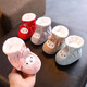 
Miaofei newborn baby shoes spring baby girls do not lose shoes 0-1 year old children men's foot cover soft soles to learn to prevent losing shoes and socks Big red spring and autumn inner length 11cm