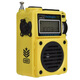 Hanrongda 701 Multifunktionsfunk-Radio-Upgrade-Version Multi-Band-Bluetooth-Plug-in-Karte Kleiner Audiouhr Steuerungsschalter großer Lautsprecher Wüstengelb Standard: Ladekabel + Lanyard + Speichertasche