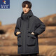 
Woodpecker (TUCANO) down jacket for men's winter mid-length coat rabbit fur liner for men's loose clothes men's jacket brown 2XL
