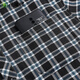 HUALANNA middle-aged and elderly men's cotton shirts, spring and autumn dad shirts, men's long-sleeved pure cotton loose iron-free plaid No. 3 color 4XL (recommended 150-170 Jin Jin equals 0.5 kg)