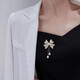 There are 24 types of brooches in the QUAMER gold store, freshwater pearl flower tassels, multi-beads, fashionable and versatile suits for autumn and winter 1