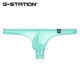 G-STATION ultra-thin striped men's thong, soft, comfortable, breathable, quick-drying, sexy tight underwear, size small, magenta L