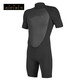 ZOFURUN men's wetsuit one-piece long-sleeved sun protection thickened 3mm snorkeling warm surfing suit deep diving mother's suit swimsuit black long-sleeved trousers suit M