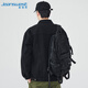 Jeanswest Denim Jacke Herren 2025 Frühlings- und Sommer -Denimjacke Herrenmarke Trendy Marke Komfortable lose vielseitige Kleidung Schwarz grau XL