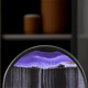 Three more than nine such as large size 12 inches, beautiful quicksand painting ornaments, hourglass, high-end art, light luxury quicksand creative gifts, round quicksand painting purple, diameter about 25cm