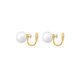 Lnieer Shijia Pearl Earrings No Piercing Pearl Ear Clip Women's New Large Pearl Earrings Mosquito Repellent Disk Premium Autumn and Winter Earrings Fever Same Style Shijia Pearl Ear Clip 8mm