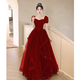 Minghuitong wedding dress bridal main yarn 2024 small red toast dress new wedding dinner party engagement party 2xl