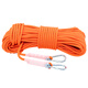 Jiayifeng rock climbing knotted rope auxiliary rope emergency outdoor climbing rope Anauxiliary rope climbing rope wear-resistant high altitude 10mm 20 meters (double buckle)