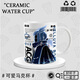 Lu Xuyu Sky Light Meets the Peripheral Mug Keel Bone Wizard Initial Garland High Ponytail Peripheral Cup Cartoon Two Dimension DU3894 Xiaoyao--White Hand Ceramic Mug + Spoon + Coaster
