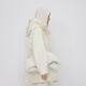 Moins de veste de canard blanc d'hiver pour les femmes chaudes décontractées en vrac en vrac à la veste vers le bas en milieu de longueur 2NAC12610 123 / lait blanc l