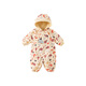 DAVE&BELLA 100-day baby clothes, toddlers' rompers, newborn pajamas, baby onesies, autumn new outing clothes, yellow bottom printing, ready stock 90cm (recommended height 80-90cm)